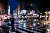 夜横断歩道